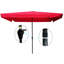 Parasol de patio rectangulaire 10 x 6,5 pi pour activités de plein air - rouge avec matériau de blocage-1046897379