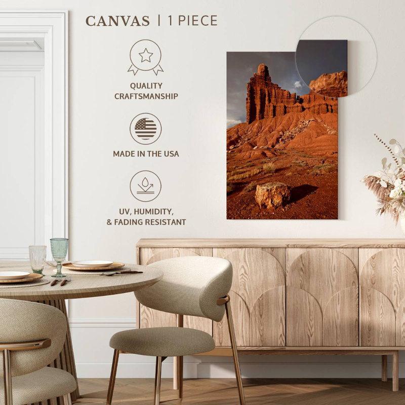 Alvord Chimney Rock In Capitol Reef, 24" H x 16" W