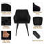 45.5cm H Velvet Upholstered Metal Armchair-1245451906