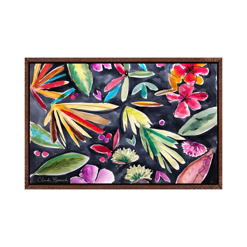 Cactus II 1 Piece Painting on Canvas, 45.72cm H x 66.04cm W x 3.81cm D, Classic Brown Wood Framed