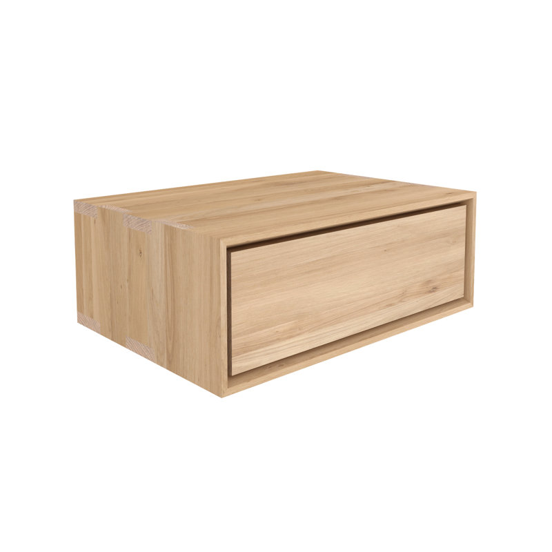 Nordic 1 - Drawer Solid Wood Nightstand