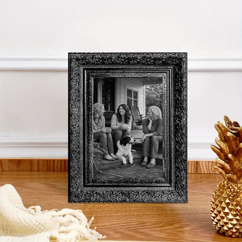 8" x 10" Black 1PC Desk Picture Frame for Pet Photo Display, Noir, 1, L 5 po x H 7 po