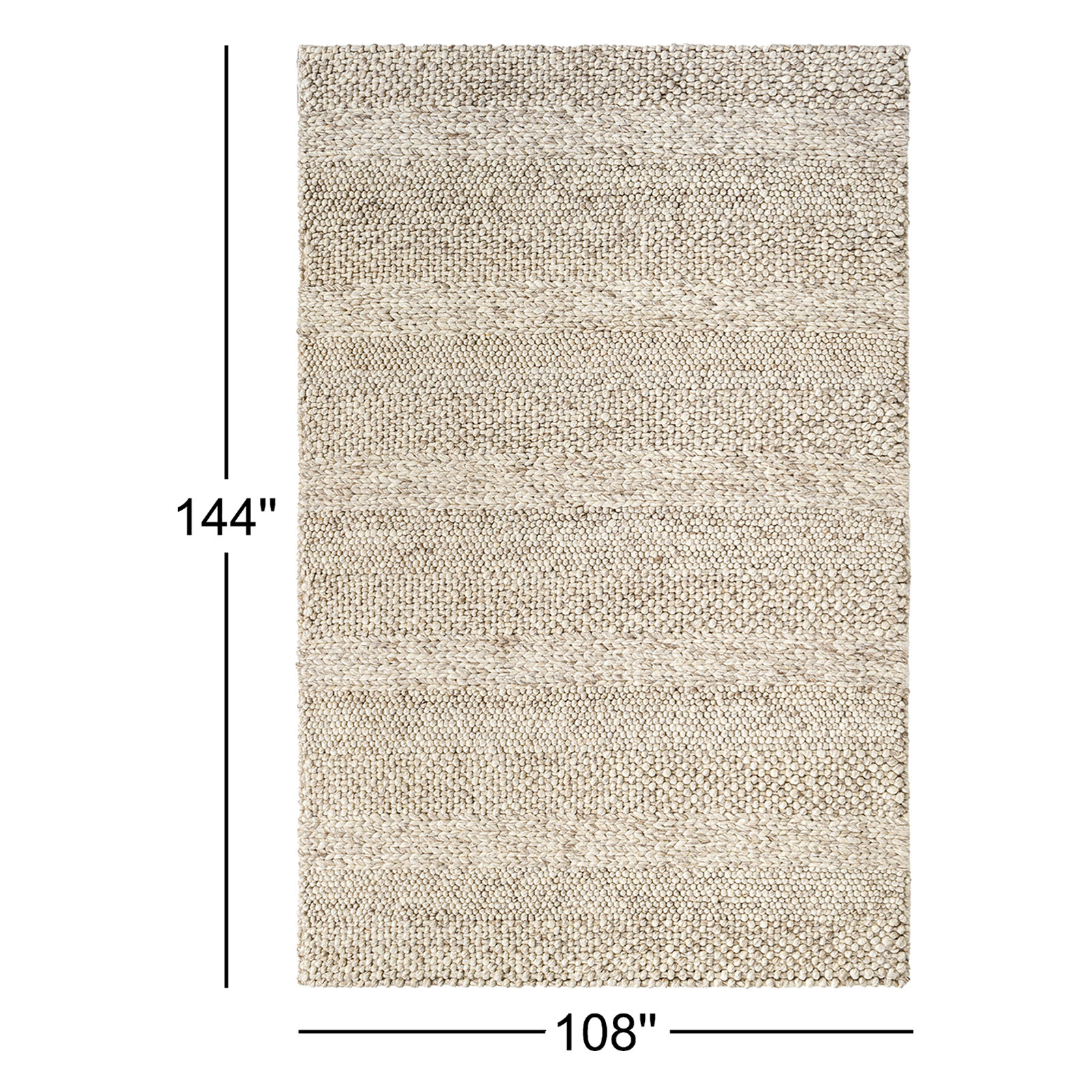 Amarilla Hand-Woven Rug, Rectangle 9' x 12'