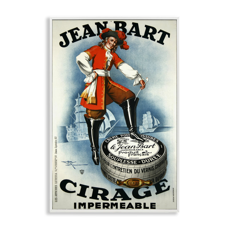 Publicité antique sur toile cirée, giclée, design par Marcus Jules, H 24 po x l 16 po