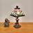 Fine Art Lighting Tiffany Style 11" Pink Lily Mini Table Lamp