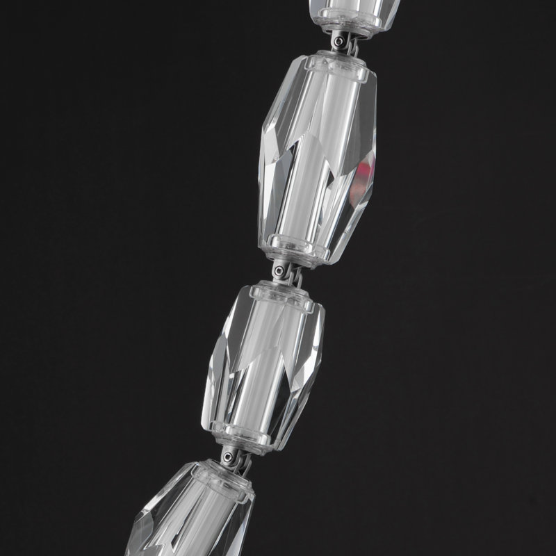 31 - Light LED Flush Mount, Polished Chrome