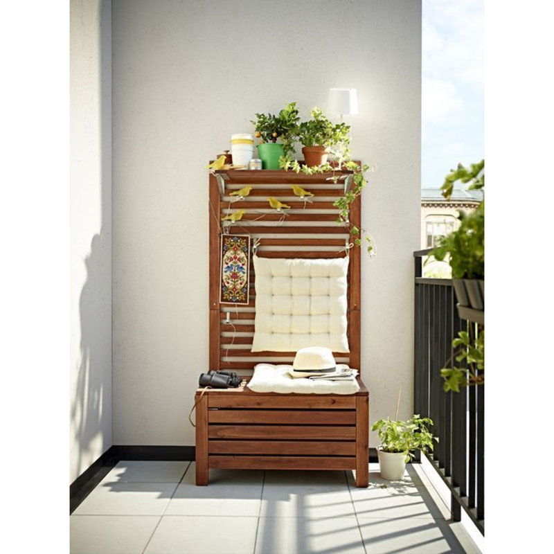 Présentoir de détail en bois, présentoir de détail en bois intérieur / extérieur avec rangement, accessoire de rangement extérieur