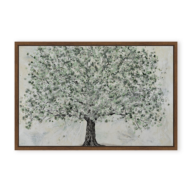 Nature Inspired "Radiant Renewal" Canvas Wall Art By , 12" H x 16" W, Framed Matted Print, Beige