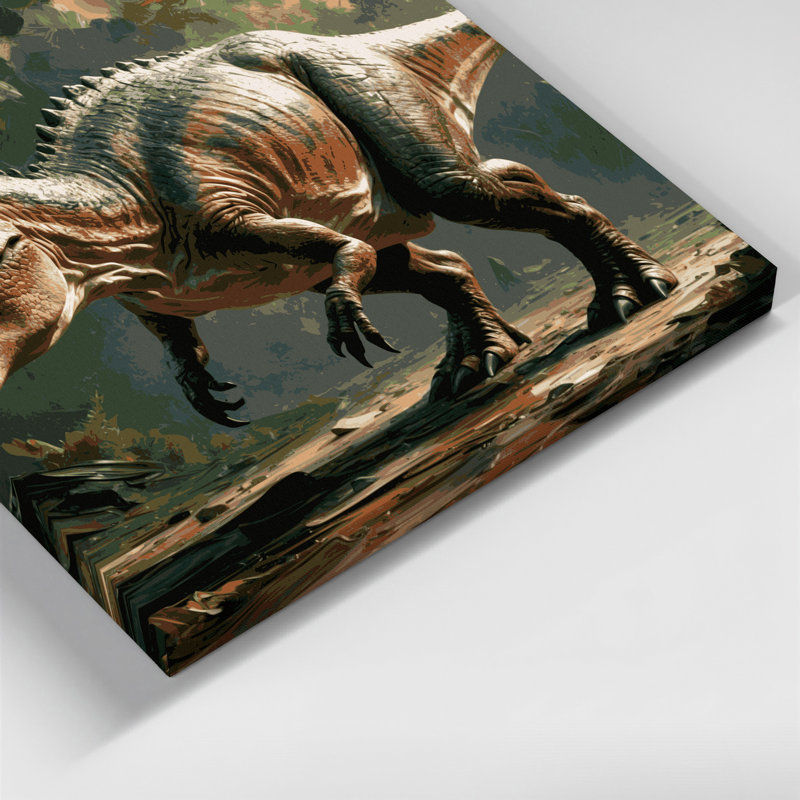 «Dinosaur Pentaceratops Green», art mural sur toile, H 11 po x l 14 po