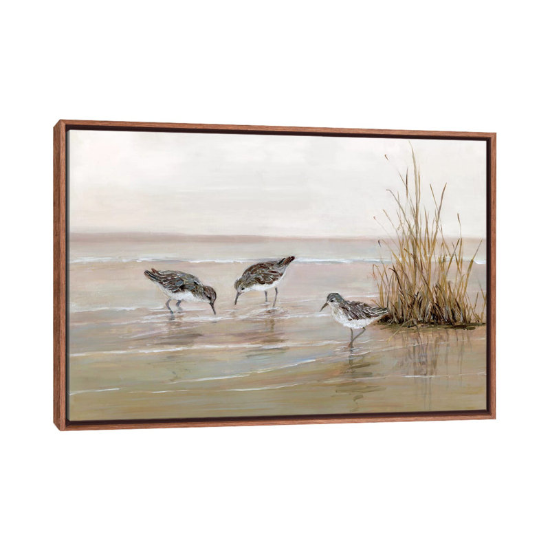 «Early Risers II» par Sally Swatland - reproduction d'art, H 26 po x l 40 po x 1,5 po, Toile avec cadre en bois classique