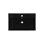 Lavabo console en céramique noir mat avec pieds noirs Claire SM-CS781