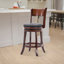 Tabouret de bar pivotant en bois massif-69426626-69426627