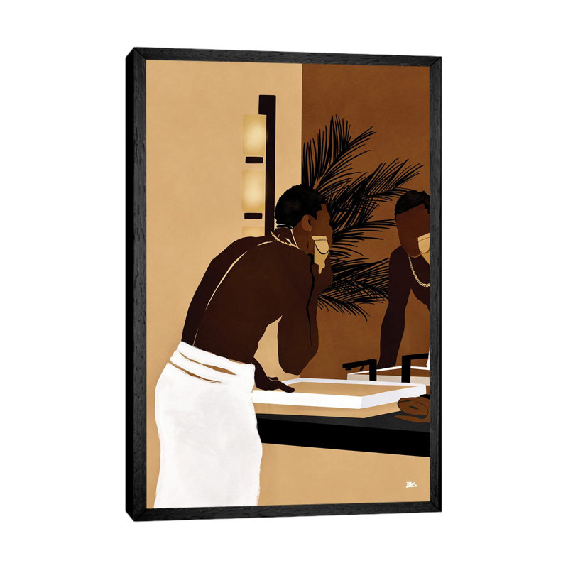 Morning Trim by Bria Nicole - Print on Canvas, Black Framed Canvas, 152.5 cm H x 101.5 cm W