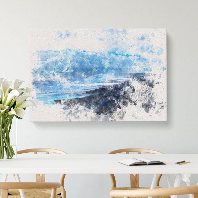 Mountain Beach - Wrapped Canvas, 50cm H x 76cm W x 3cm D