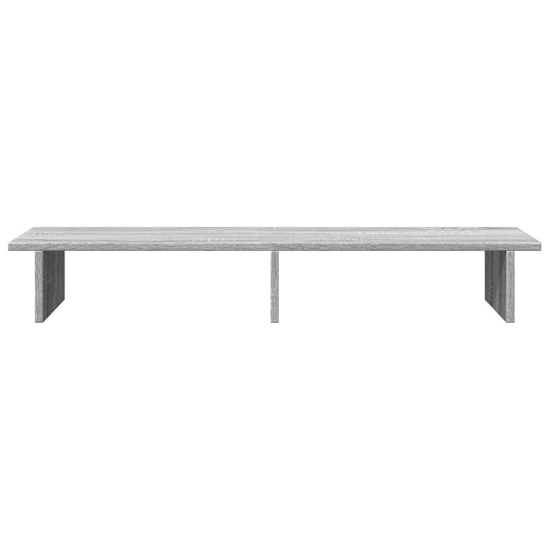 Shiyu Manufactured Wood Monitor Stand, 15cm H x 100cm W x 27cm D, Grey Sonoma