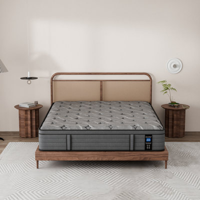 14" Firm Euro Top Memory Foam Hybrid Mattress with Gel Memory Foam