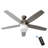 Primo 48 inch Brushed Nickel Indoor Ceiling Fan with LED Light Kit and Remote Control