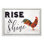 «Rise and Shine Rooster» par Daphne Polselli - reproduction d'art textuel