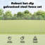 140 cm H x 1000 cm W Steel Border Fencing