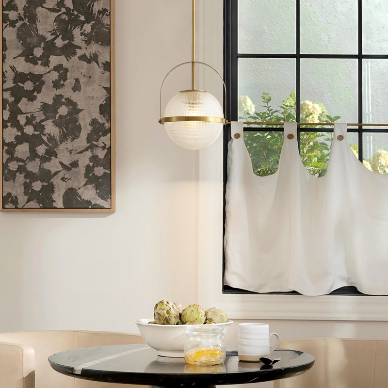 1 - Light Brass Sphere Pendant