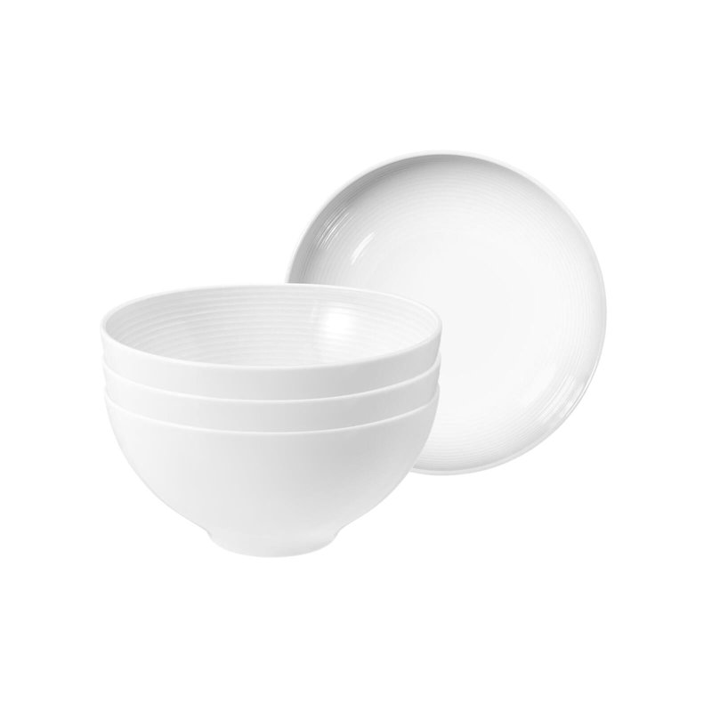 Zaydaan Porcelain Cereal Bowl, White