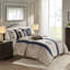 Grand édredon 100% bleu marine-120274430-120274431