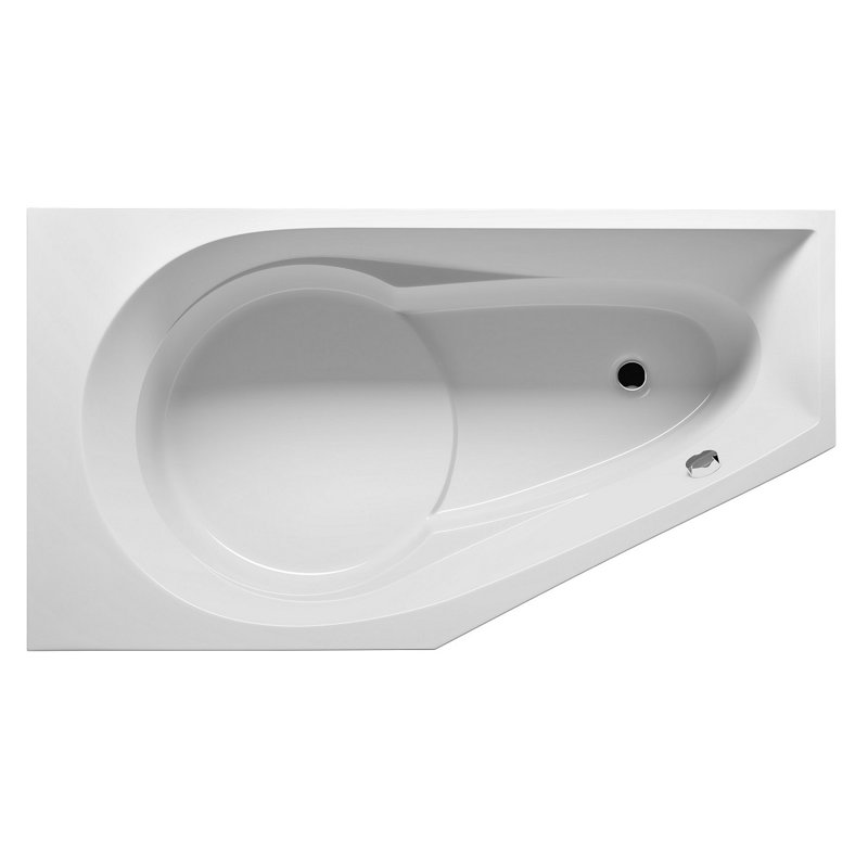 1750mm x 135mm Corner Soaking Acrylic Bathtub