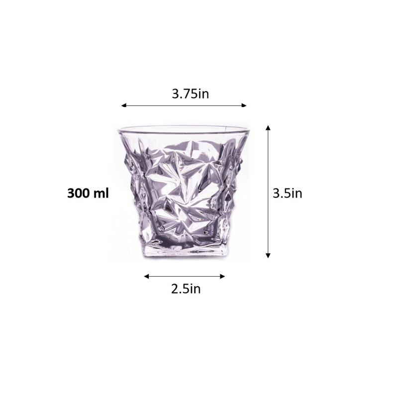 Premium Scotch Elegant Whiskey Glasses 10oz