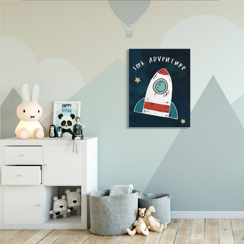 Seek Adventure citation inspirante, H 40 po x l 30 po, Toile tendue