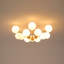 Plafonnier semi-encastré 10 lumières Mid-Century