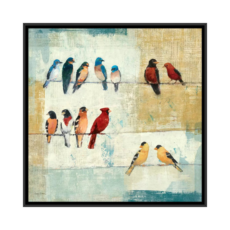 The Usual Suspects, reproduction d'art sur toile tendue, H 18 po x l 18 po x P 1,5 po, Toile avec cadre noir, Pas de tapis