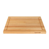 CONSDAN Wood Cutting Board for Kitchen, 16 x 12, Soild Birch Wood, Edge Grain, Chopping Board, Butcher Block with Juice Groove, Prefinished with Food-Safe Oil, 1'' Thick