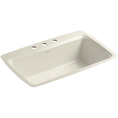 Évier de cuisine encastré à simple cuve L 33 po x l 22 po x P 9,625 po Cape Dory