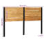 Headboard Solid Wood Acacia And Iron-1898759137