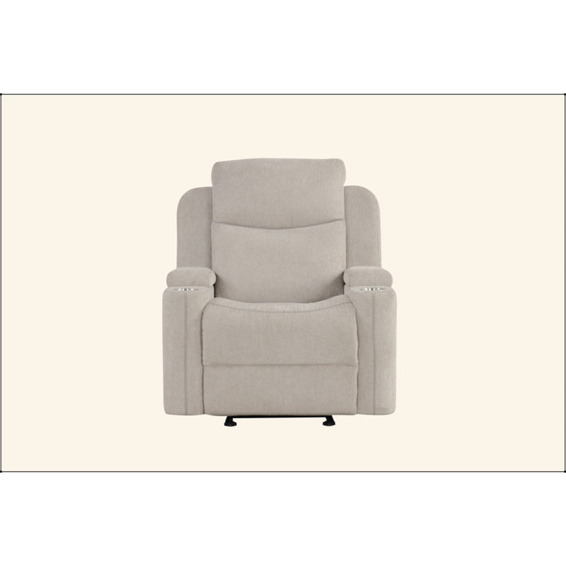 Chenille Motion Glider Recliner