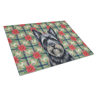 Planche à découper en verre noir Skye Terrier