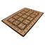 Tapis noir unique 9 pi x 12 pi 1 po années 2000 par Arshs Fine Rugs