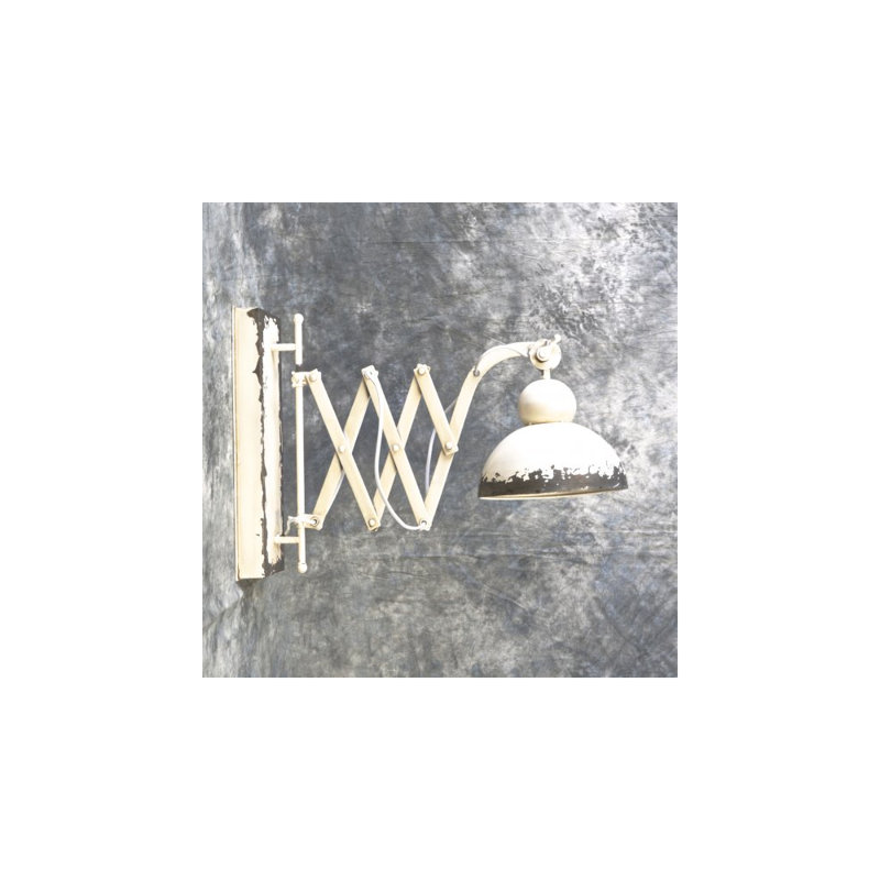 Plug-in Swing Arm Sconce, White