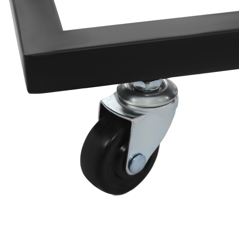 Art Storage Rack With Wheels, Black