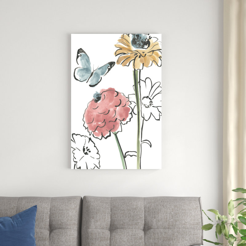Boho Florals III, H 36 po x l 24 po x P 1,25 po