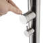 Douche d'extérieur autoportante en acier inoxydable H 94 po 94 po-126659471