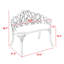 Banc en fonte d'aluminium avec coussin-105987547