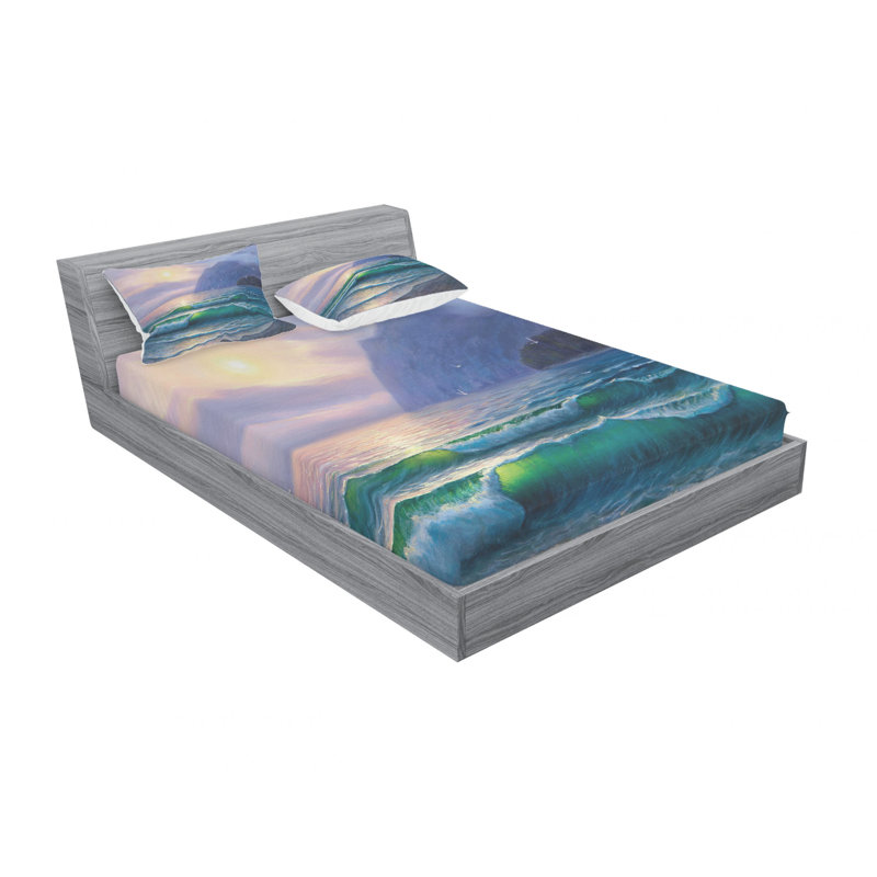 Microfiber Sheet Set, Full/Double Sheet Set with Fitted Sheet