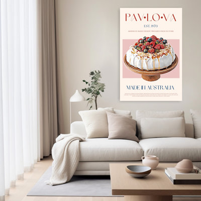 Berry Pavlova Delight by Nazma Khokhar - Wrapped Canvas Print