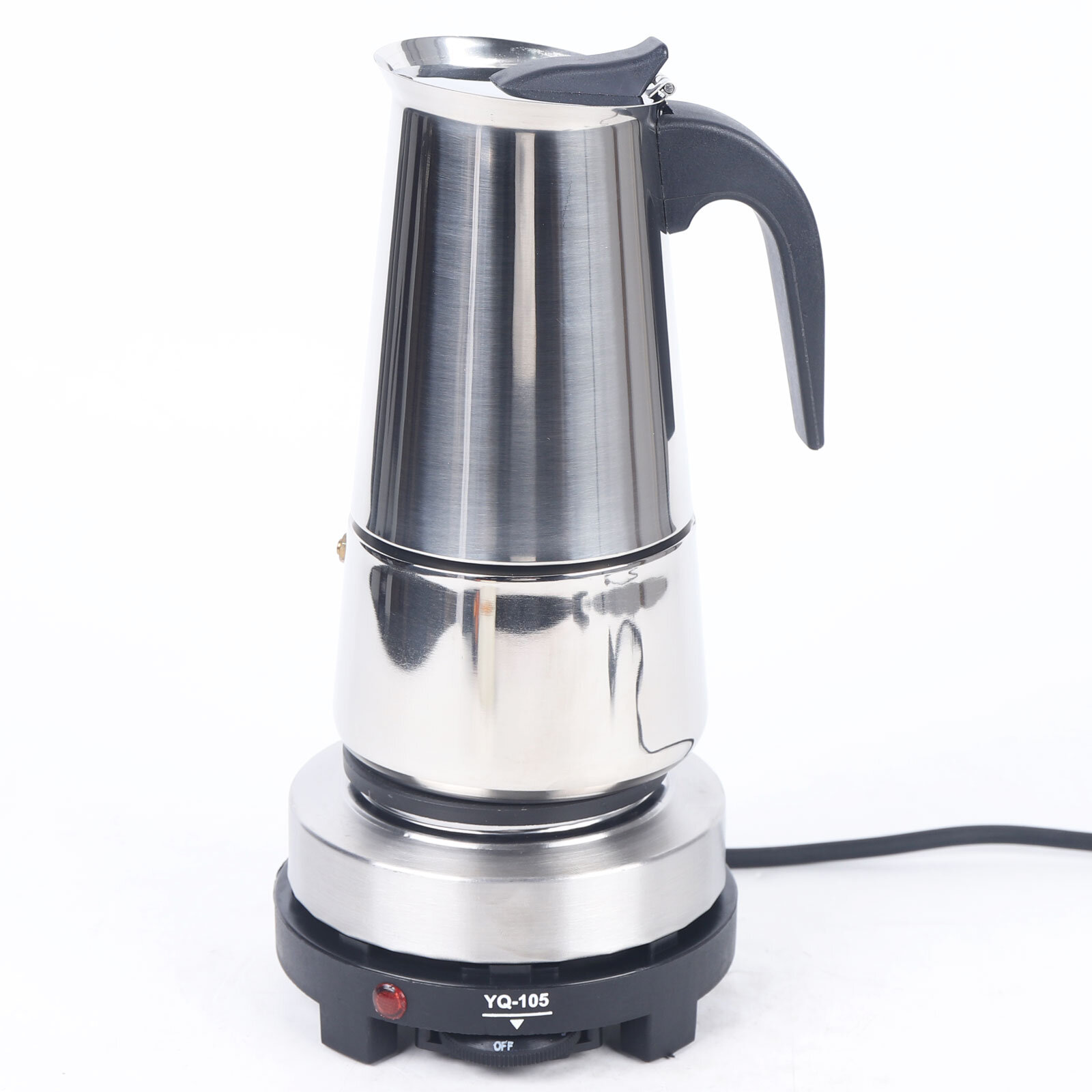 Cooker Espresso Maker, 3 Espresso Mugs Mocha Pot - 1.5 Oz Manual