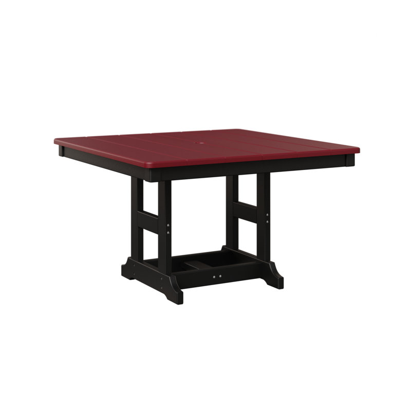 Table carrée berlinoise pour enfants 33 po Berlin, Rouge écarlate, Noir