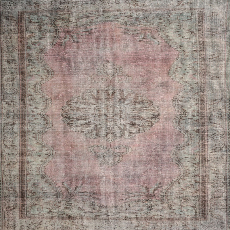 Tapis 100% traditionnel lavable à la machine 2133, Carré 5 pi