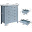 Commode de rangement 2 + 4 tiroirs Haven