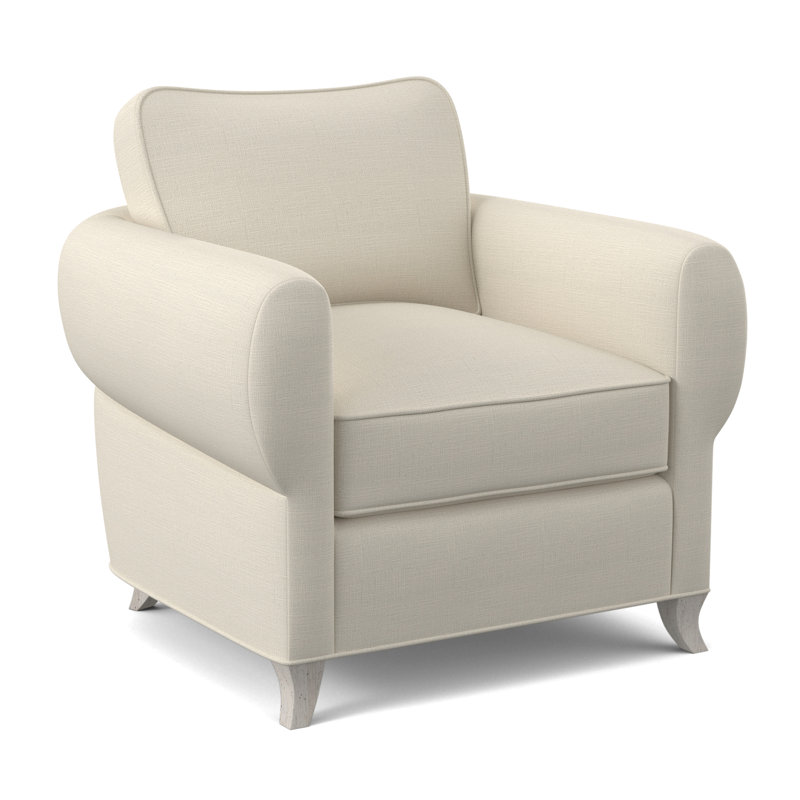 Fauteuil cocon, Mélange de polyester rouge à lèvres Margaret, Bisque