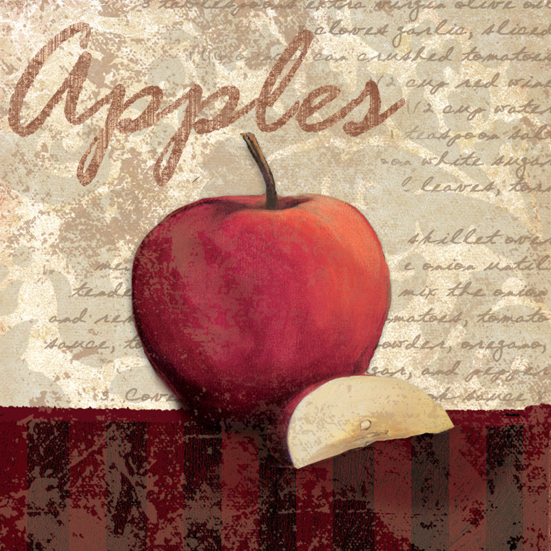 Apples - Wrapped Canvas Painting, 30cm H x 30cm W x 3.8cm D
